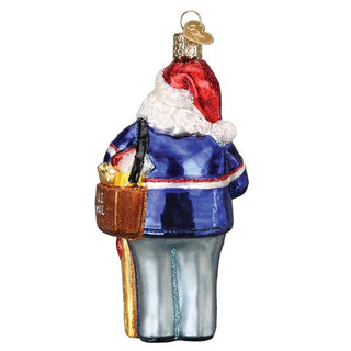 Old World Christmas: Postman Santa Hanging Ornament sparkle-castle
