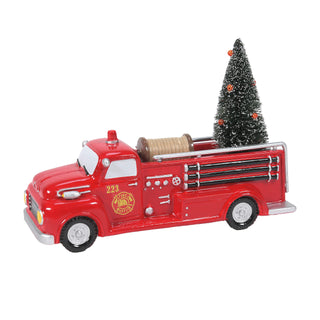 Department 56 Original Snow Village Accessory: Engine 223 Pump Truck sparkle-castle