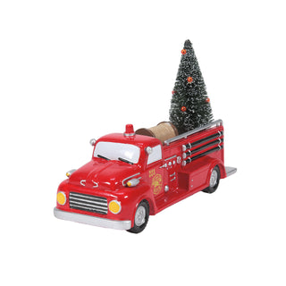 Department 56 Original Snow Village Accessory: Engine 223 Pump Truck sparkle-castle