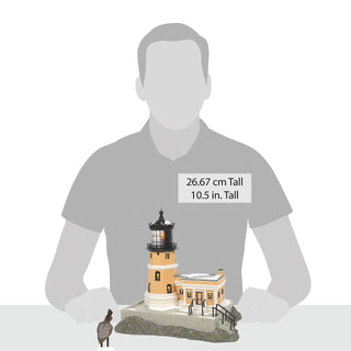 Department 56 Original Snow Village: Split Rock Lighthouse, Set of 2 sparkle-castle