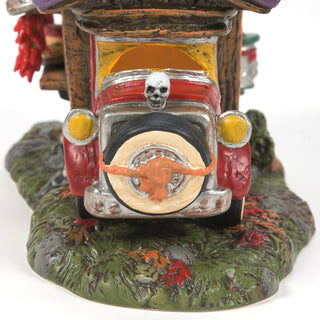 Department 56 Snow Village Halloween: Taco Tombsday Taco Truck sparkle-castle