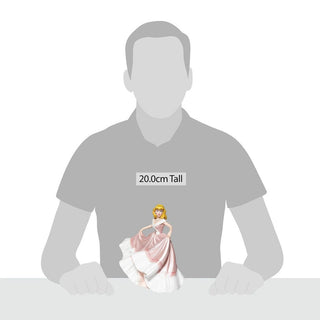 Couture de Force: Cinderella in Pink Dress Figurine sparkle-castle