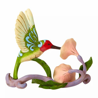 Jim Shore Heartwood Creek: Hummingbird Flower Figurine sparkle-castle