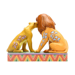 Jim Shore Disney Traditions: Simba Nala Snuggling Figurine sparkle-castle