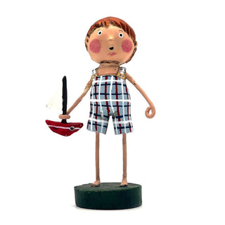 Lori Mitchell Summer Fun Collection: Stuart's Sailboat Figurine sparkle-castle