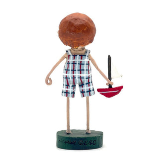 Lori Mitchell Summer Fun Collection: Stuart's Sailboat Figurine sparkle-castle