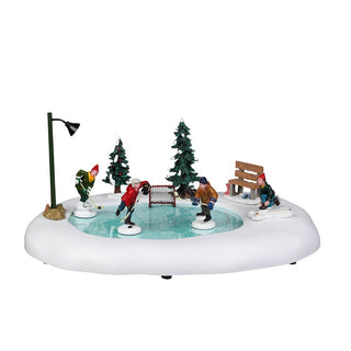 Lemax Caddington Village Accessory: After School Hockey Match sparkle-castle