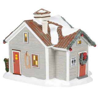 Original Snow Village: Sleigh Bells Hitching Post sparkle-castle