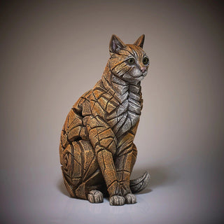 Edge Sculpture: Tabby Cat sparkle-castle