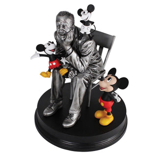 Grand Jester Studios: D100 Walt with Mickey Mouse Figurine sparkle-castle