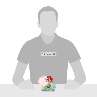 Jim Shore Disney Traditions: Ariel With Clear Resin Shell Figurine sparkle-castle