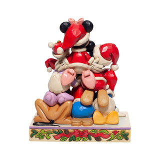 Jim Shore Disney Traditions: Christmas Mickey Friends Figurine sparkle-castle