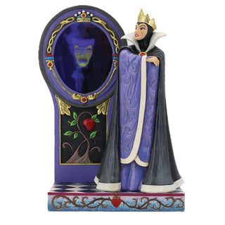 Jim Shore Disney Traditions: Evil Queen with Mirror Figurine sparkle-castle