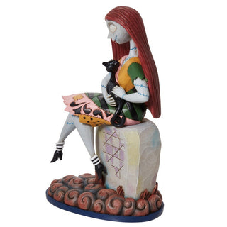 Jim Shore Disney Traditions: Sally on Gravestone With Cat Figurine sparkle-castle