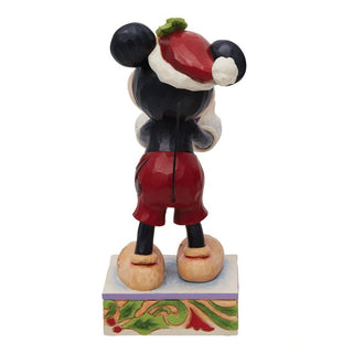 Jim Shore Disney Traditions: Santa Mickey with Gift Figurine sparkle-castle