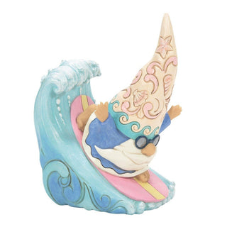 Jim Shore Heartwood Creek: Coastal Gnome Surfing Figurine sparkle-castle