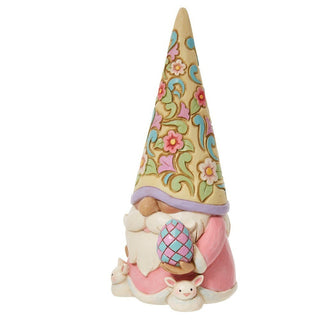 Jim Shore Heartwood Creek: Gnome Wearing Bunny Slippers Figurine sparkle-castle