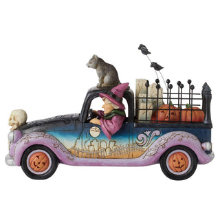 Jim Shore Heartwood Creek: Halloween Pickup Truck Figurine sparkle-castle