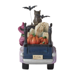 Jim Shore Heartwood Creek: Halloween Pickup Truck Figurine sparkle-castle