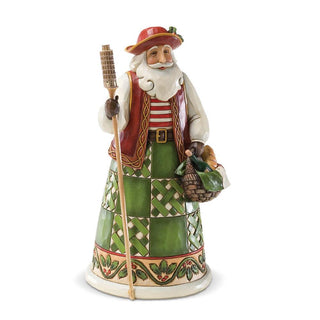 Jim Shore Heartwood Creek: Italian Santa Figurine sparkle-castle