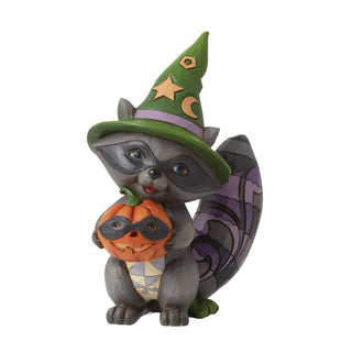 Jim Shore Heartwood Creek: Pint Sized Halloween Raccoon Figurine sparkle-castle