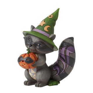 Jim Shore Heartwood Creek: Pint Sized Halloween Raccoon Figurine sparkle-castle