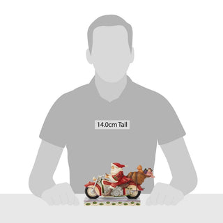Jim Shore Heartwood Creek: Santa Riding Motorcycle Figurine sparkle-castle