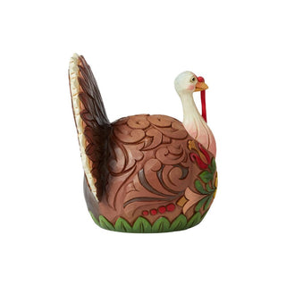 Jim Shore Heartwood Creek: Small Turkey Figurine sparkle-castle