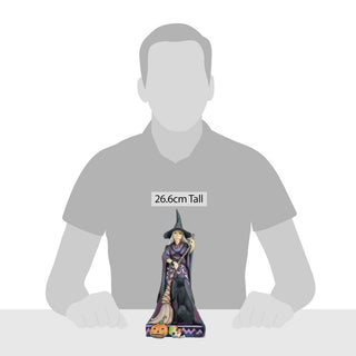 Jim Shore Heartwood Creek: Spooky or Sweet Two Sided Witch Figurine sparkle-castle