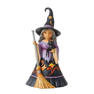 Jim Shore Heartwood Creek: Sweet Little Witch Figurine sparkle-castle