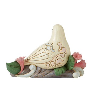 Jim Shore Heartwood Creek: White Dove Figurine sparkle-castle