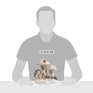 Jim Shore Heartwood Creek: White Woodland Mushroom House Figurine sparkle-castle