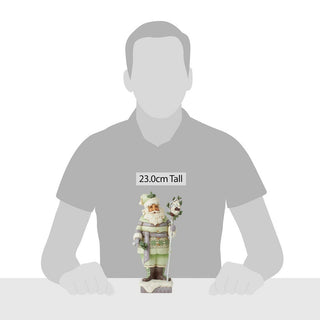 Jim Shore Heartwood Creek: White Woodland Santa Staff Figurine sparkle-castle