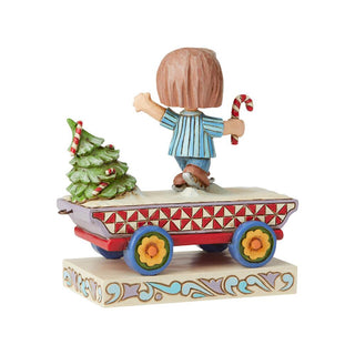 Jim Shore Peanuts: Peppermint Patty Christmas Train Car Figurine sparkle-castle