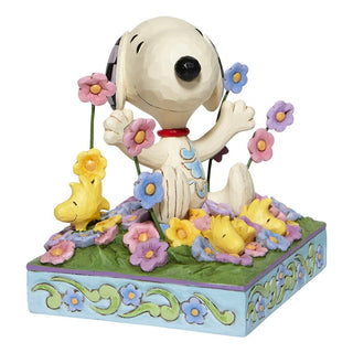 Jim Shore Peanuts: Snoopy Flowers Figurine sparkle-castle