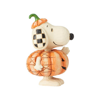 Jim Shore Peanuts: Snoopy Pumpkin Miniature Figurine sparkle-castle