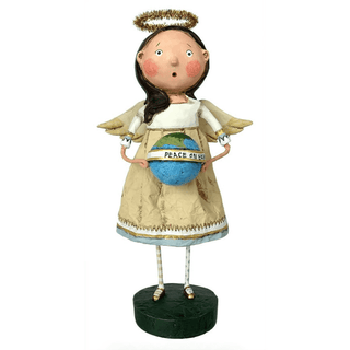 Lori Mitchell Christmas Collection: Angel Peace Figurine sparkle-castle