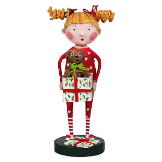 Lori Mitchell Christmas Collection: Christmas Pup Figurine sparkle-castle