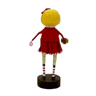 Lori Mitchell Christmas Collection: Gift Exchange Girl Figurine sparkle-castle
