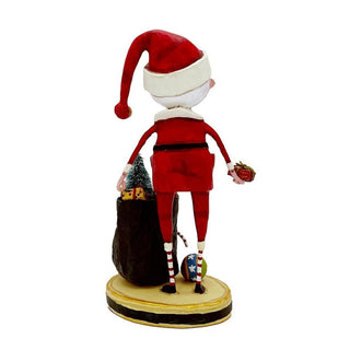 Lori Mitchell Christmas Collection: Santa & His Sack Figurine sparkle-castle