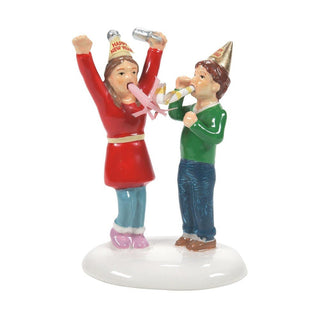 Original Snow Village Accessory: We Made It Until Midnight sparkle-castle