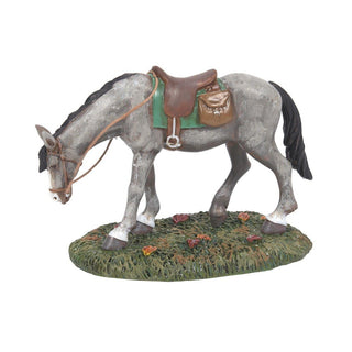 Snow Village Halloween Accessory: Gunpowder Horse sparkle-castle